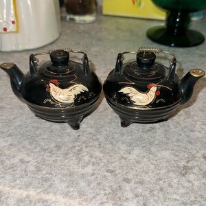 Antique ceramic salt and pepper shakers